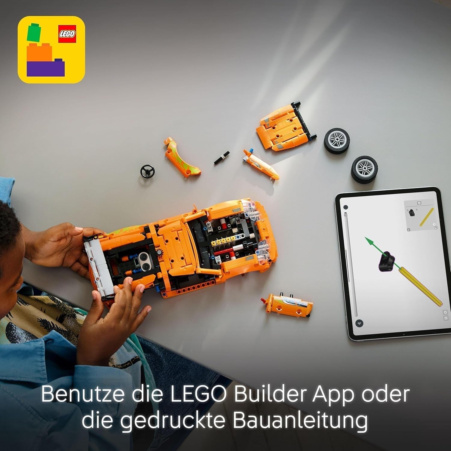 LEGO Technic Fast and Furious Toyota Supra MK4 - Leksaksbil - Med 6-cylindrig motor och öppningsbara dörrar - Modellset för pojkar och flickor över 9 år - Födelsedagspresentidé 42204 Byggset Beuche den LEGO-Store