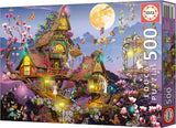 Educa - Pussel 500 bitar för vuxna | sagohus, 500-bitars pussel för vuxna och barn från 11 år, fantasy, sagor, älvor (19554) Puzzle Naty Shop