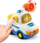 Vtech TUT TUT Baby Flitzer - Polis - För 1-5 år & TUT TUT Baby Flitzer - Brandbil - Leksaksbil med musik, ljusknapp, meningar och intressanta ljud - För 1-5 år Baby Toys Naty Shop