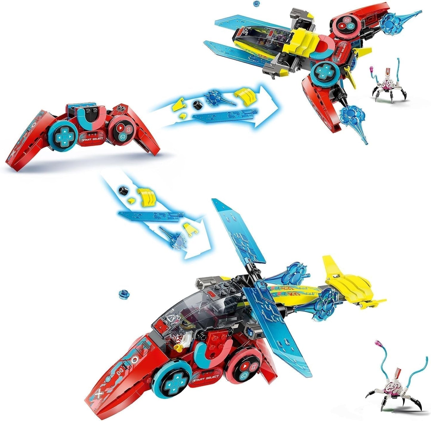LEGO Dreamzzz Coopers flygande videospelskontroll Fantastisk leksak 2 i 1 videospelset med spindelminifigur Present för flickor och pojkar 7 år gamla 71489 Byggset Besuche den LEGO-Store