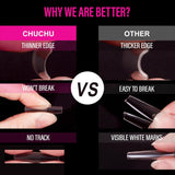 504st Ballerina Medium Gel Nageltyper: Gel Nail Tips PMMA False Nails Nagelförlängningar Konstgjorda naglar 12 storlekar
