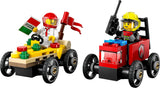 LEGO City Pizza Delivery Van Vs. Pizzabil - Tvållåda leksak för flickor och pojkar från 5 år - Byggset med 2 förarminifigurer - Födelsedags- och semesterpresent 60458 Byggset Besuche den LEGO-Store