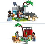 LEGO Jurassic World Rescue Center för babydinosaurier, set med små dinosauriefigurer inklusive Triceratops, Ankylosaurus och Velociraptor, byggpresent för pojkar och flickor från 4 år 76963 Byggset Besuche den LEGO-Store