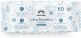 Mama Bear Ultra Sensitive Baby Wipes Doftfri 1008 Antal (18 förpackningar om 60) Naty Shop