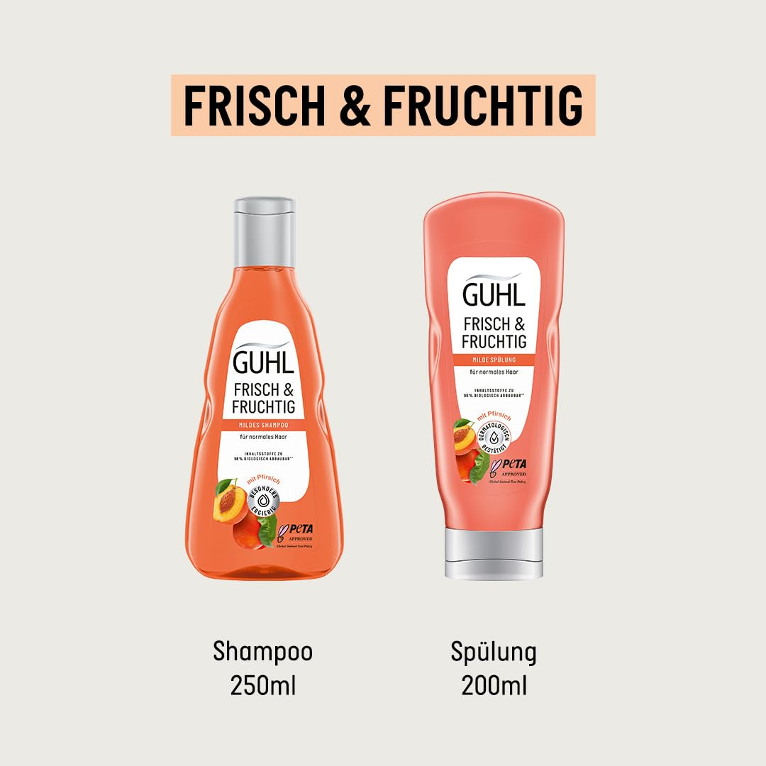 Guhl Fresh & Fruity Shampoo - Innehåll: 250 Ml - Hårtyp: Normal Dusch och bad Guhl