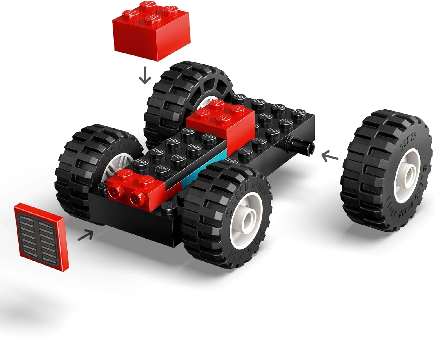 LEGO City traktor med släp - Gårdleksak med traktor och djurfigurer - Montessori-lekset för pojkar och flickor från 4 år - present med 2 minifigurer 60461 Byggset Besuche den LEGO-Store