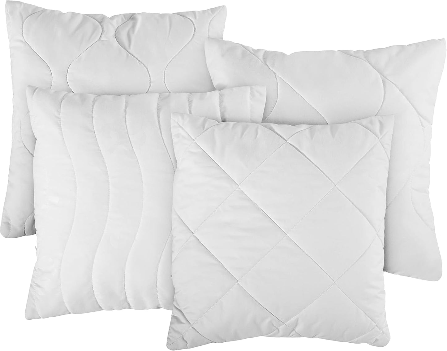 Traumnacht Bekväm roulettekudde, Set med 4 kuddar, Med quiltat överdrag och skumfyllning, 40 X 40 cm, Oeko-Tex certifierad, Tillverkad enligt tysk kvalitetsstandard Naty Shop standardkuddar Standardtitel