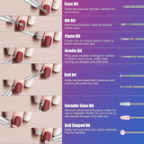 Depvko 30 Stück Nagelfräser Aufsätze Bits, 3/32'' Keramik Bohrer Für Nägel Acryl Diamant-Nagelhaut-Efile-Hartmetall-Retferner Für Zuhause Salon Gel, Maniküre Pediküre-Werkzeuge (Inklusive 3 Etueln)