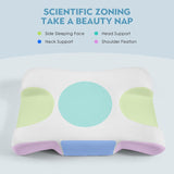 Royalisneeo skönhetskudde för rygg, mage och sidovärk Nacke- och axelvärkskudde Anti-rynkor Anti-aging Memory Foam Kudde Blå (Standard) Cervikala ortopediska kuddar Naty Shop