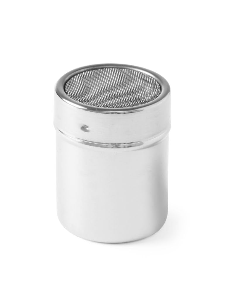 HEDI Shaker för strösocker, med gasmasklock, shakerbehållare, shaker, ø55x(h)75mm, rostfritt stål