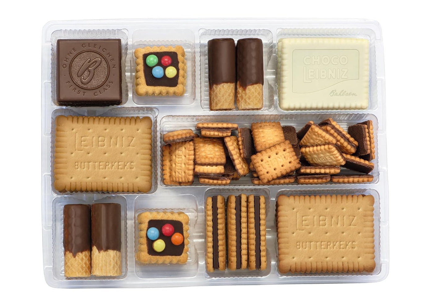 Bahlsen Vår kexfamilj, 9-pack, kexblandning med 7 knapriga varianter av chokladbiskvier (9 x 280 g)