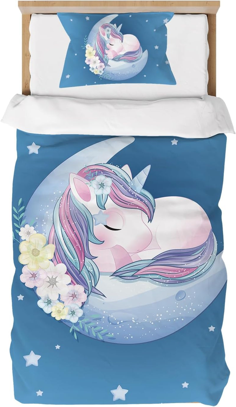 Sängkläder för barn, Unicorn Soft, mikrofiber Sängkläder - barn Naty Shop Unicorn 100X135 Cm