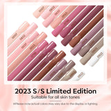 Modelones 35st Gel Nagellack Set, UV Nagellack Set med 48W lampa, Naken Brun Vit Rosa Gel Nagellack Set, UV Gel Nagellack Set med Top Coat Base Nagelstudio Set