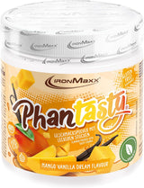 Ironmaxx Phantasty - Creamy Peach 250G Dos | Vegan Geschmackspulver Mit Echten Frucht- Oder Nussstückchen | Perfekter Zuckerersatz Sötningsmedel Naty Shop 250 G (1Er Pack) Mango Vanilla Dream