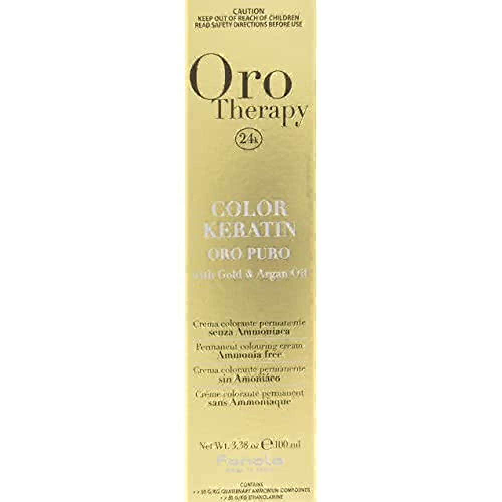 Fanola Oro Therapy Color Keratin 5.0 100ml Hårfärgning Naty Shop 7.34 Guldpläterad blondin
