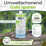 BULA® Popo Refill-flaska (750 ml) BARA FÖR ATT FYLLA PÅ våra 150 ml och 50 ml flaskor! | Ersätter upp till 1 000 våtservetter! | Med ingredienser av naturligt ursprung