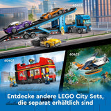 LEGO City dubbeldäckare buss, dubbeldäckare leksaksbuss, fordonsset för flickor och pojkar från 7 år, innehåller 5 figurer, inklusive en baby i en barnvagn 60407 Byggset Besuche den LEGO-Store