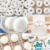 Gel matfärgning - 120 g koncentrerad matfärg för tårtdekorering, bakning, kakor, macarons - Sockerfri matfärg för drycker, tårtdekorering, DIY-slime, påskägg (vitt)
