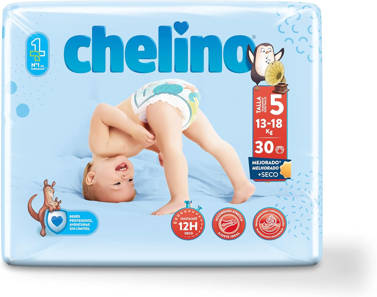 Blöjor Indas Fashion & Love, Junior T 5 för 13-18 kg, (30 st)