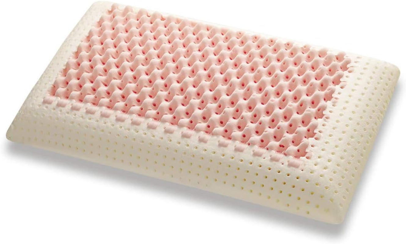 Marcapiuma - Ett par memory-nackstödskuddar - Miss & Mister - Ultra andningsbar del - 100 % bomullsöverdrag - Ortopediskt - Visco Kudde Memory Foam - MEDICINSKA PRODUKT - Tillverkad i Italien Naty Shop standardkuddar