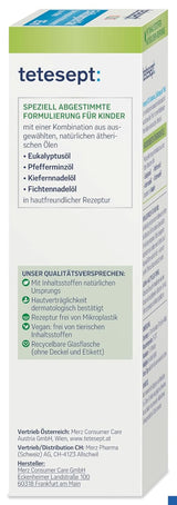 Tetesept Kids Cold Time Bath - badtillsats för barn för den kalla årstiden med 4 eteriska oljor, avslappning och värmande, 125 ml Naty Shop