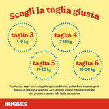 Huggies Unistar blöjor, storlek 4 (7-14 kg), förpackning med 128 blöjor (basic)