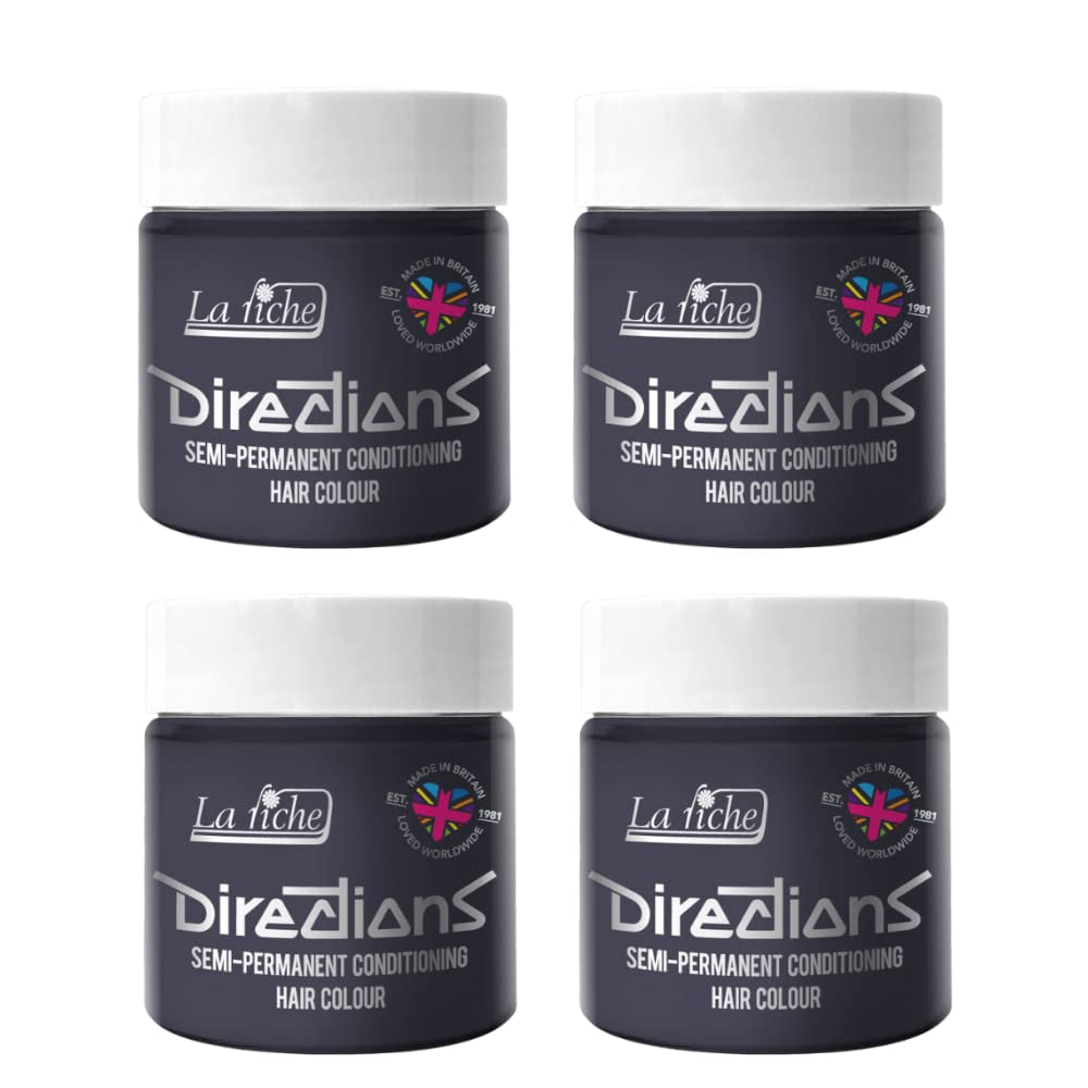Semi-permanent hårfärg Anvisningar 100 ml box 4-pack (Pillarbox Red) Hårfärgning Naty Shop Stormy grå 400 Ml (1 pack)