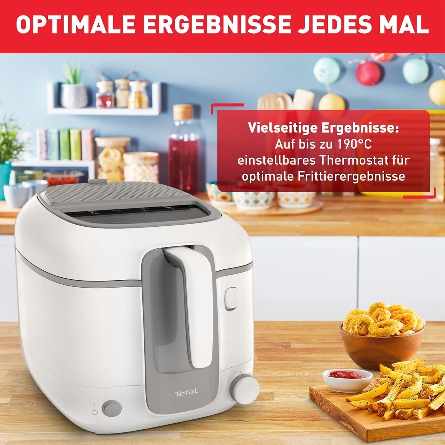 Tefal Super Uno Access fritös, kapacitet 2,2 L, diskmaskinsäkra delar, luktfilter Vitvaror Naty Shop