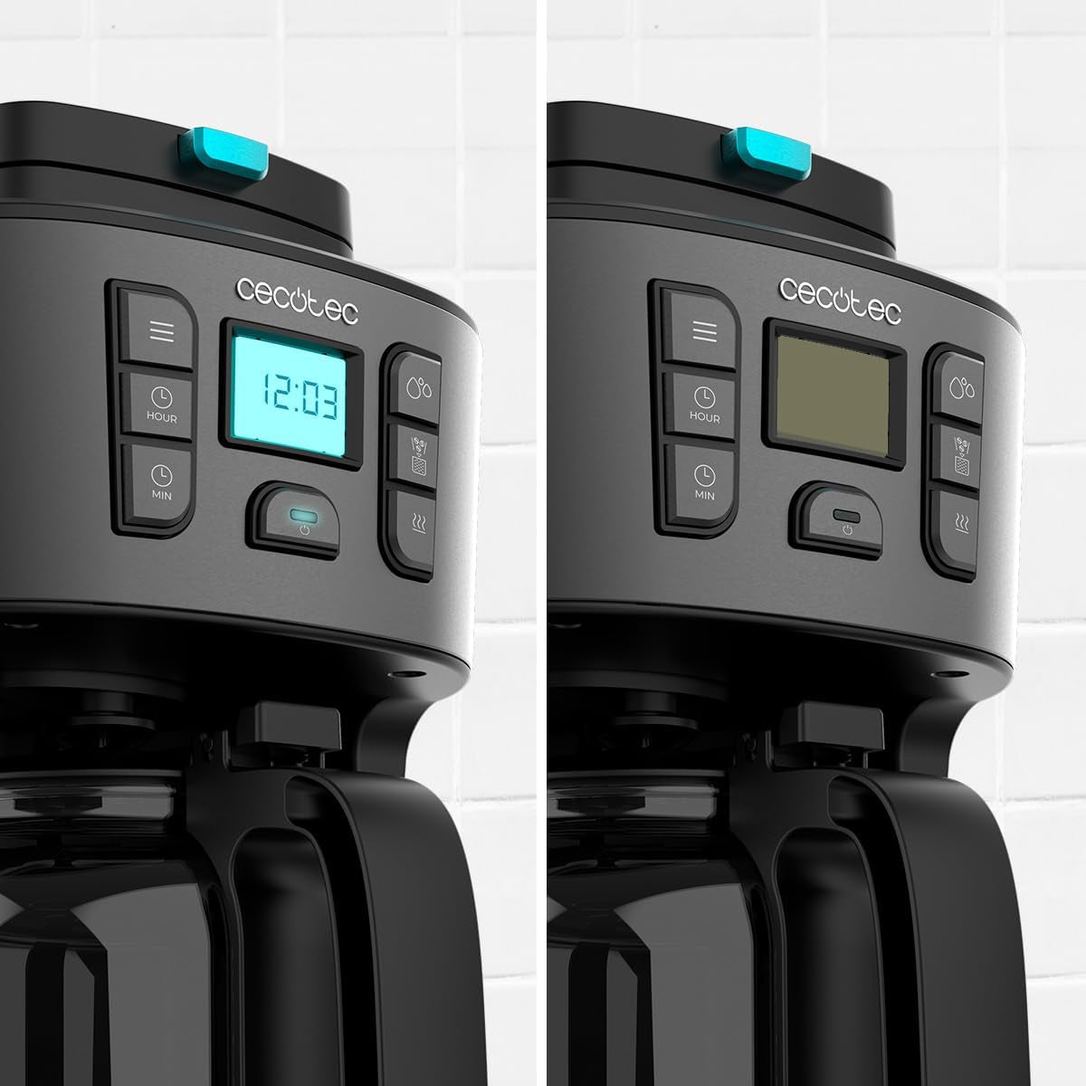Cecotec Coffee 66 Grind & Drop Essential droppkaffebryggare. 1086 W, Bladslip, Upp till 12 koppar, Extreme Aroma Technology, Digital, Rostfritt stål, Autoavstängning.