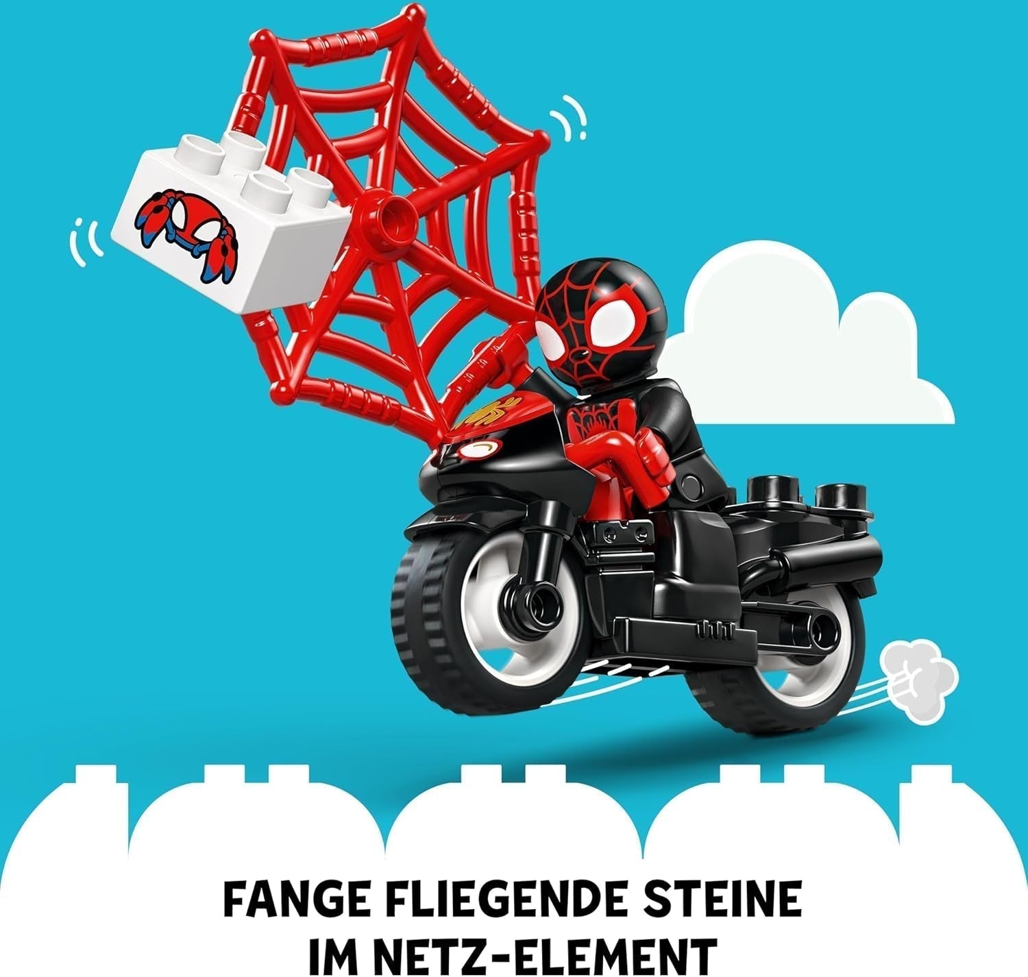 LEGO DUPLO Marvel Spins Motorcykeläventyr, Fantasy-lekset för TV-serien Spidey och hans supervänner, pedagogisk leksak att bygga och bygga om för barn från 2 år och över 10424 Byggset Besuche den LEGO-Store