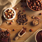 Choklad med mjölkchoklad och hasselnötsfyllning, 200g ask