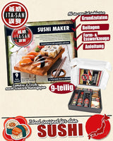 ITA-SAN Sushi Set (9-delar komplett set, perfekt för nybörjare, för prov eller present) 1 förpackning
