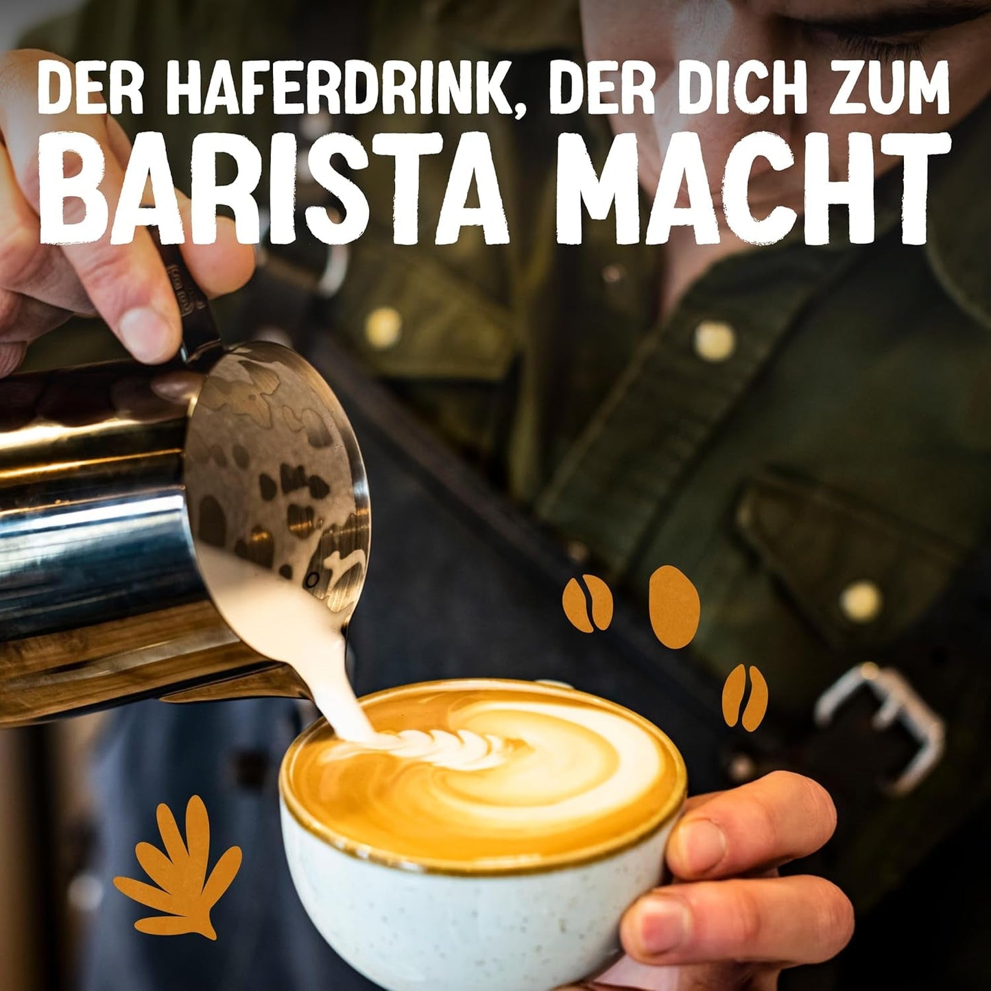 Alpro Barista Haferdrink – Zum Aufschäumen – Vegan und milchfrei – Von Natur aus lactosfrei – Rich an Ballaststoffen, Calcium und Vitaminen – 8 x 1 L – Haltbar