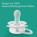 Philips AVENT Ultra Soft-nappar - paket med 4 extra mjuka BPA-fria nappar för spädbarn i åldern 0-6 månader, inklusive bärväska och sterilisering (modell SCF091/35)