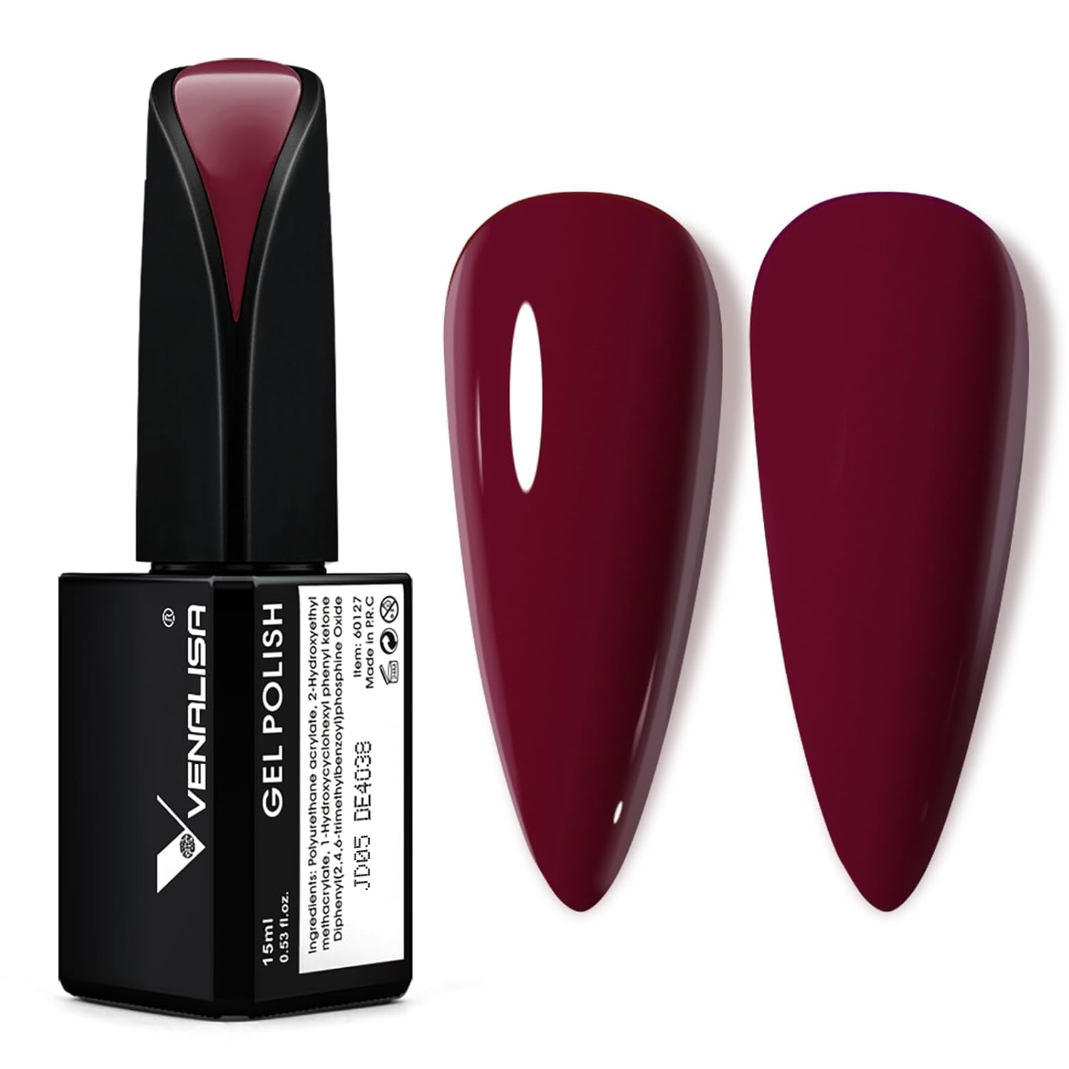 VENALISA Coral Orange UV Nagellack 15ml Gel Nagellack För UV Nagellampa Transparent Coral Orange Gel Nagellack Modeller För DIY Nageldesign