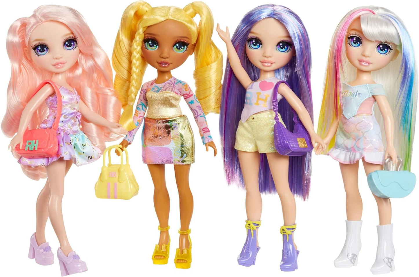 Rainbow High My Fashion Style Doll - Lila - 28cm Lila modedocka med snygg outfit och snygg väska, för lek, posering, insamling, för barn 4-12 år
