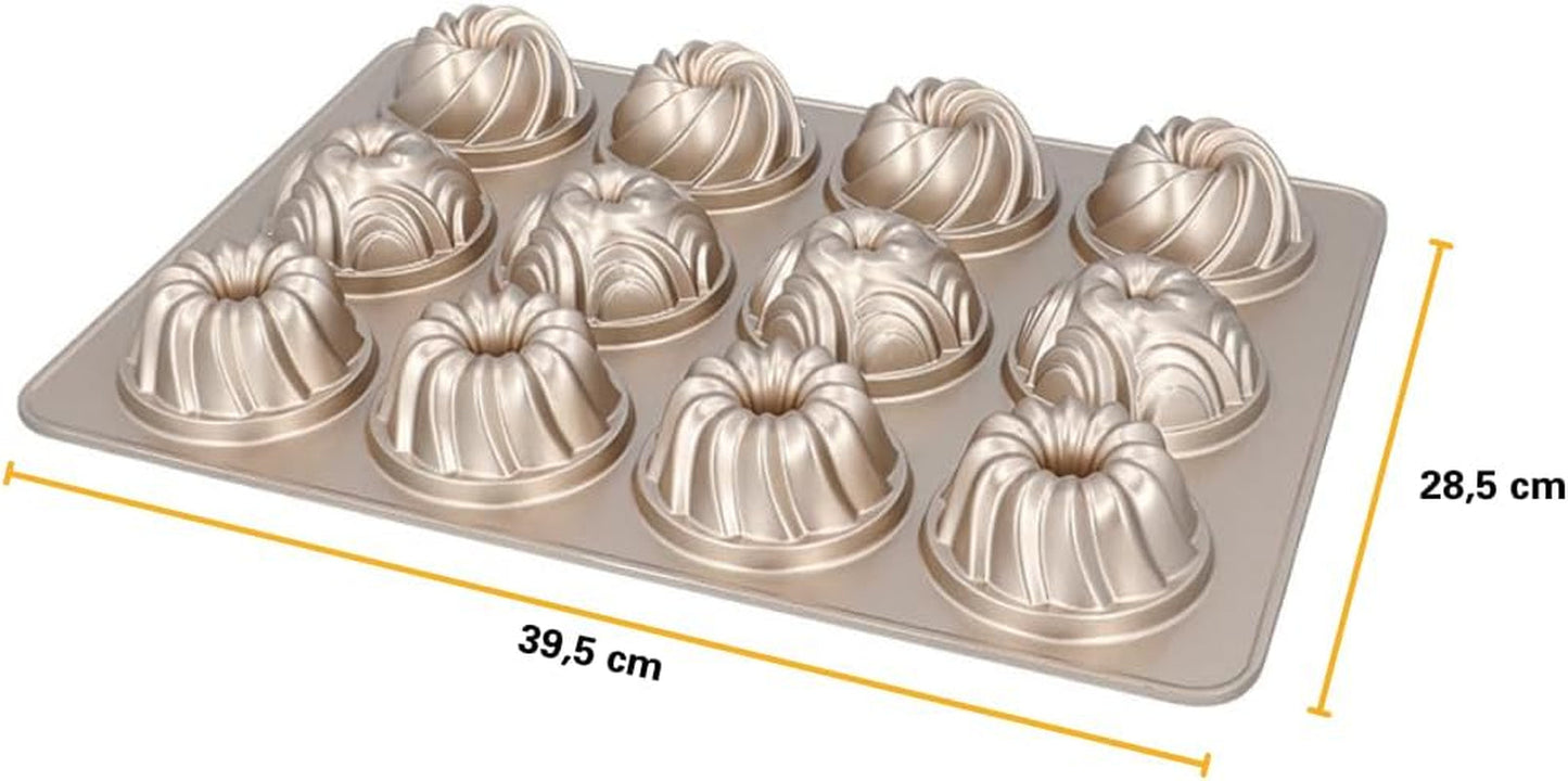Birkmann, Contoura, Gugelhupfblech Violet, Backform Aus Aluguss, Mit Antihaftbeschichtung Und Rezept, 887077 Formar och brickor för bakning Naty Shop