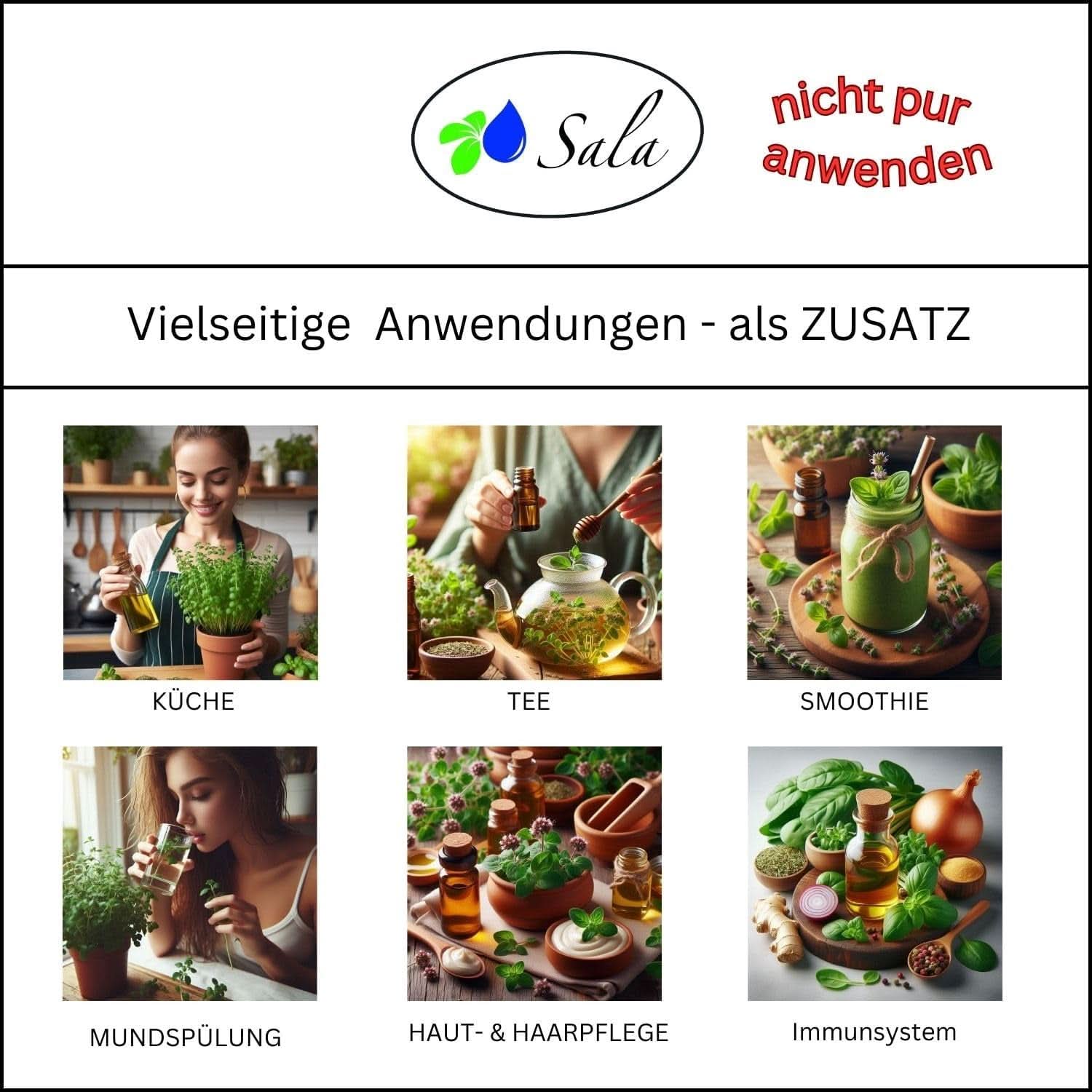 Oregano Oil Arom Essential Oregano Oil BIO - För konsumtion - 100% naturlig 30 ml Arome Naty Shop