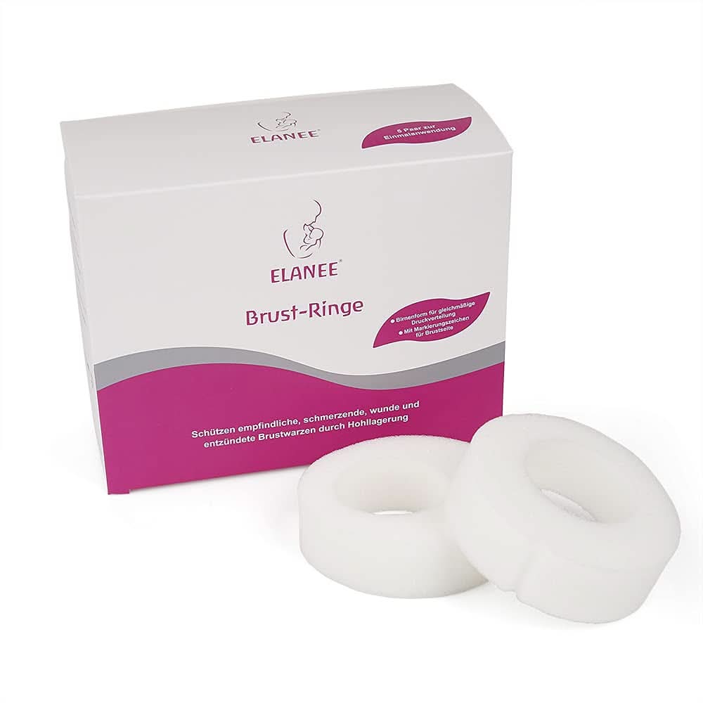 ELANEE Brust-Ringe, Schutz Der Brustwarze Bh-Kontakt Durch Hohllagerung, Ideal Bei Wunden, Entzündeten Brustwarzen Durch Stillen, 10 Stück (222-00) Tillbehör Mat och Amning Bebe Naty Shop 10 Stück (1Er Pack)