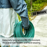 30 meter förstärkt PVC trädgårdsvattenslang