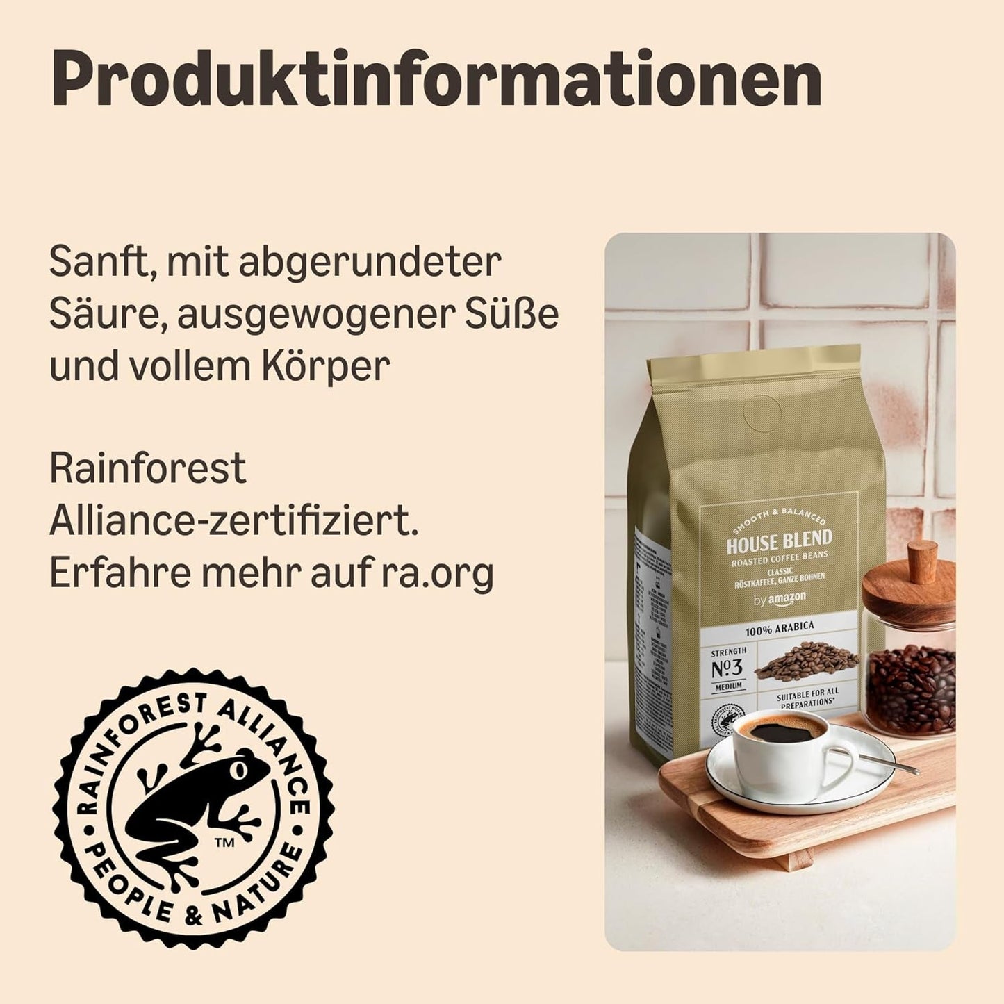 av Amazon Kaffeebohnen, Mittlere Röstung, 100% Arabica, Amaretto, 2kg (2 Packungen mit 1kg)