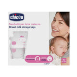 Chicco mjölkpåse med 30 bitar, Läcksäker, 250 ml Tillbehör Mat och Amning Bebe Naty Shop