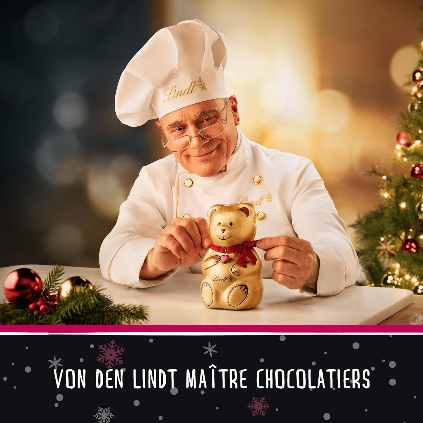 Lindt Choklad | HEJ Mini Tomte | 50g | 5 Mini Moși Moși (10g vardera) från fin mjölkchoklad | Julchokladfigurer för stora och små