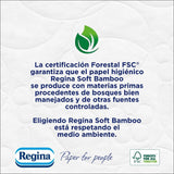 Regina Soft Bamboo toalettpapper, 40 rullar, 3 lager, 160 ark, naturlig mjukhet för din hud, bambu fibertoalettpapper, pappersförpackning, Fsc-certifikat
