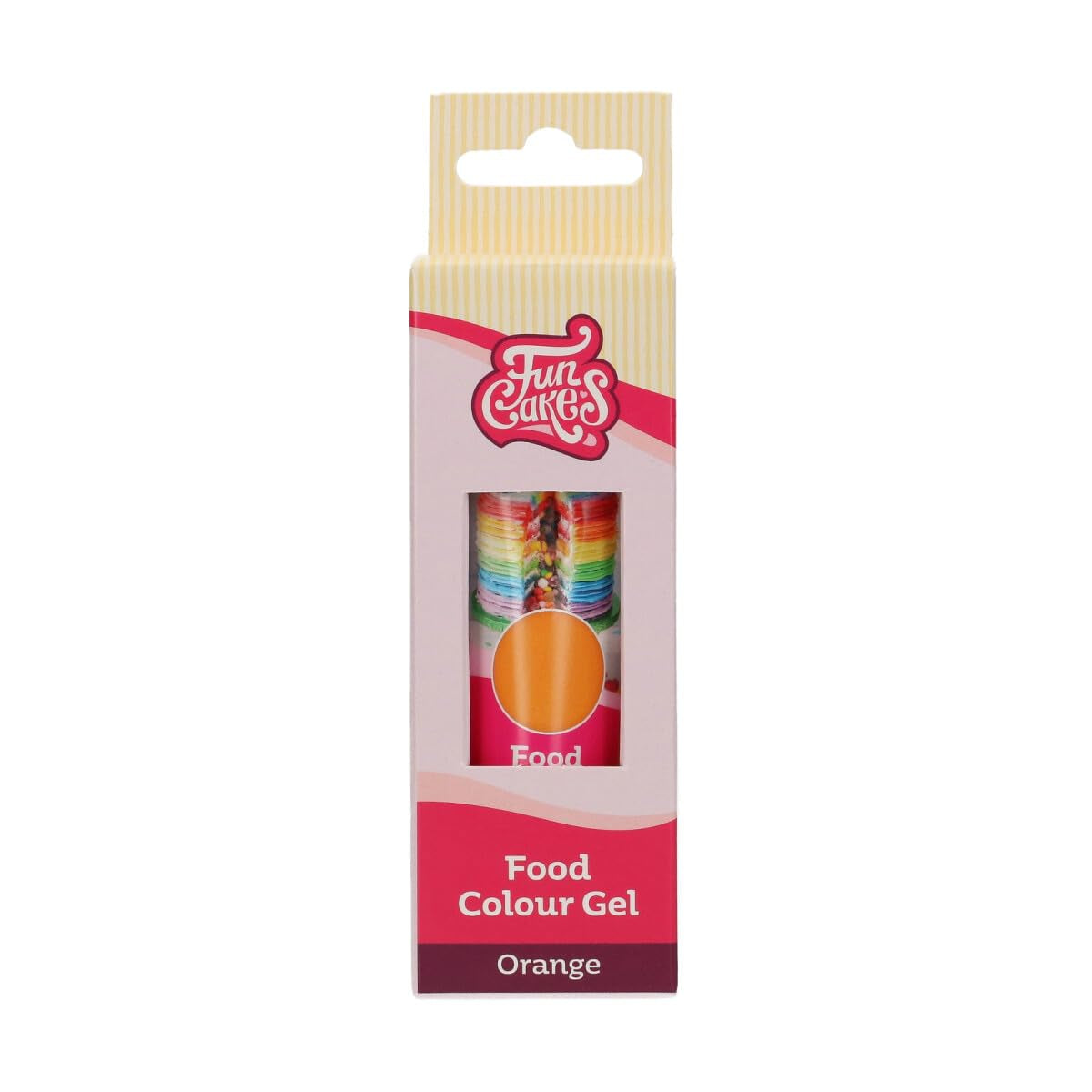 Funcakes Gel Food Coloring Orange: Högkoncentrerad karamellfärg för deg, grädde, fondant och marsipan. Enkel dosering. En droppe för att skapa livfulla färger. Halal. 30 g.
