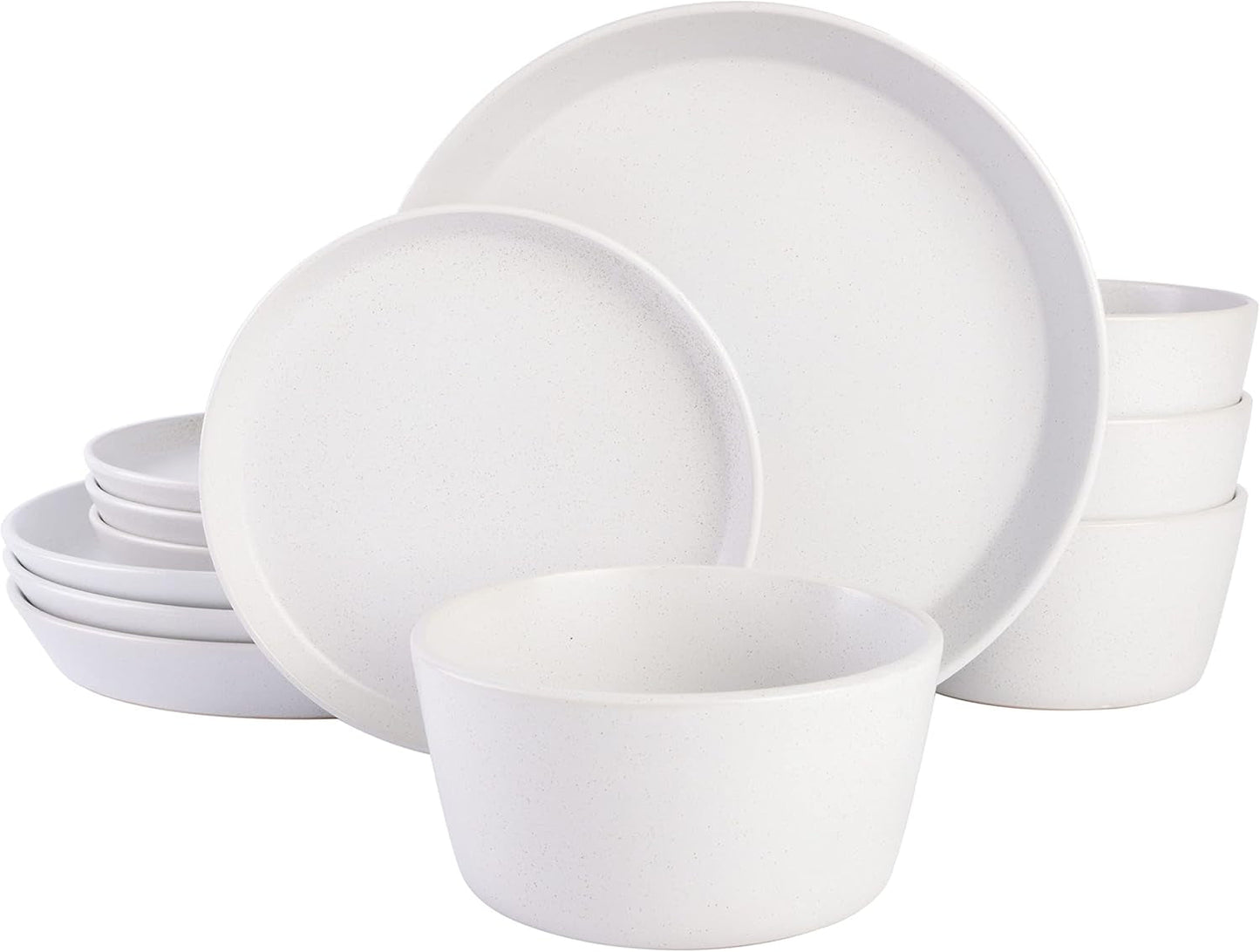 Sofia Coupe servisset, servis för 4 (12 st), vit med prickar