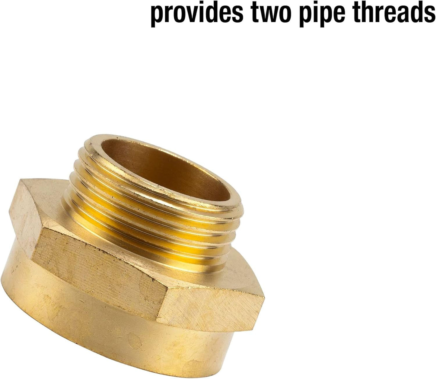 Gardena Mässingsreducer gängad Nippel: Mässingskoppling för gängad reducering t.ex. för pumpar, 33,3 mm utvändig gänga (G 1 tum) / 42 mm invändig gänga (G 1 1/4 tum) (7266-20)