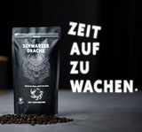 Black Dragon Espresso 100% Robusta - Extra starkt rostade kaffebönor - Mycket starkt och fylligt kaffe med hög koffeinhalt - Mycket stark espresso