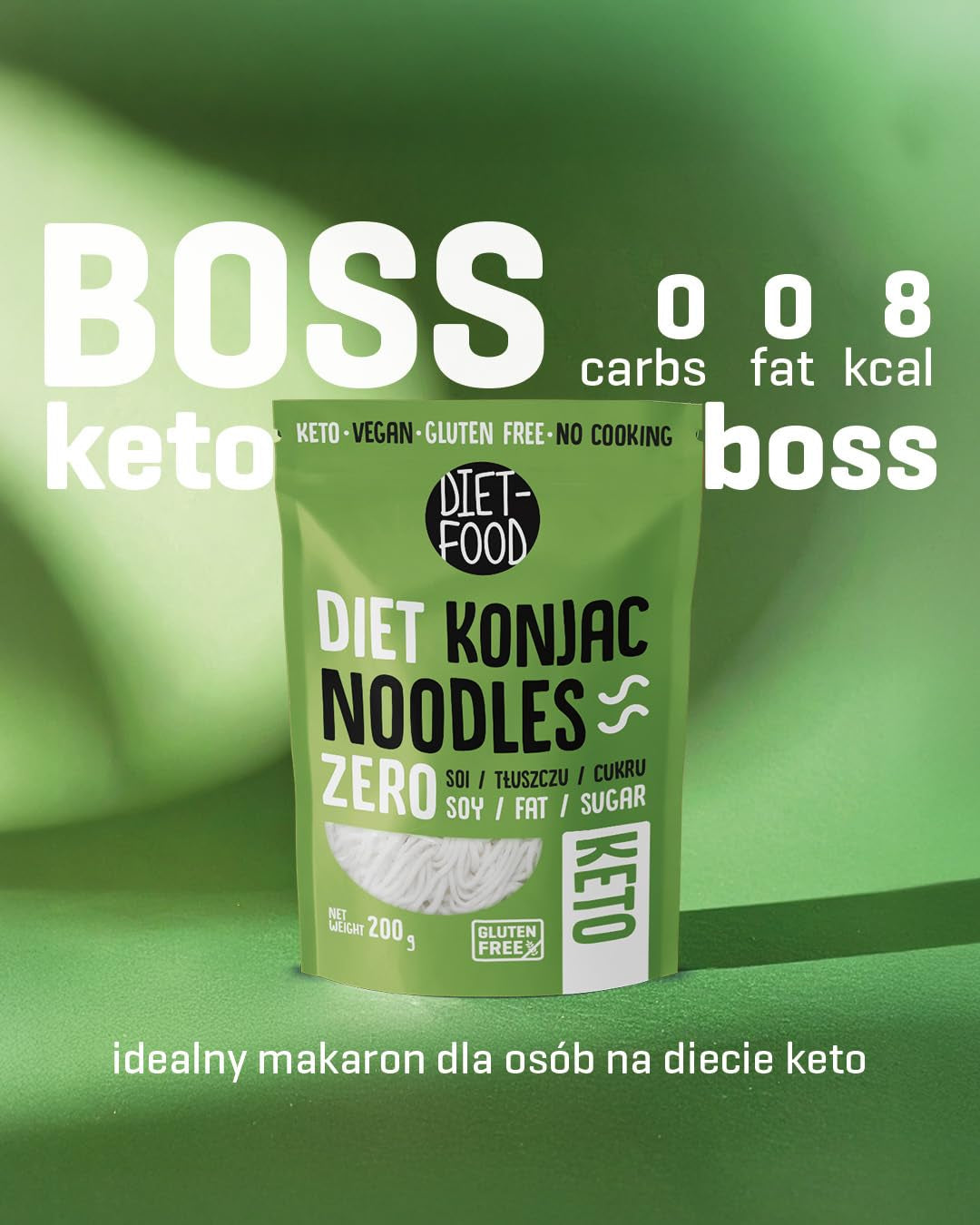 Diet Shirataki Nudlar | Lågkolhydrat konjacnudlar | 200 gram veganska lågkalorifettfria sojafria glutenfria vattenlösliga dietnudlar