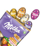 Mix för Milka-ägg - Färgglad mix av fyllda chokladägg till påsk, i fem varianter - 350g